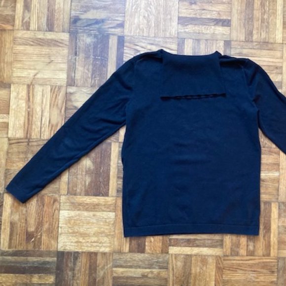 Talbots Cotton Blend Long-sleeved Turtleneck Shirt in Black Size Petite/Small - Picture 6 of 6